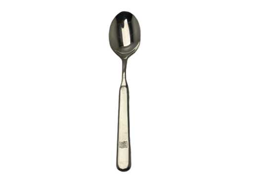 Cucchiaio da frutta in acciaio inossidabile Ferretti Yachts con manico rettangolare resistente - 14853