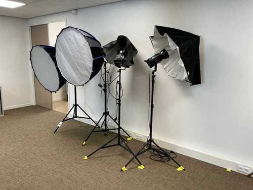 Flits- en studiolampen (4 stuks)