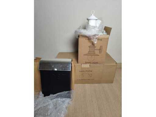 Garden Trading - Outdoor lighting (2x) - Wall Mailbox (1x)