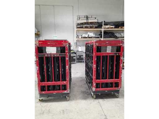 2 x ROE MC 7H Dolly auf ROE MAG Rahmen mit Wagen (24 Stück x ROE MC7H + 2x Flybar/Cart)