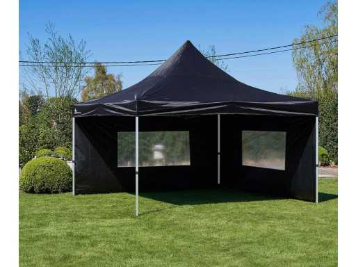 4x4m Party Tent - Black - VOUWTENT.EU
