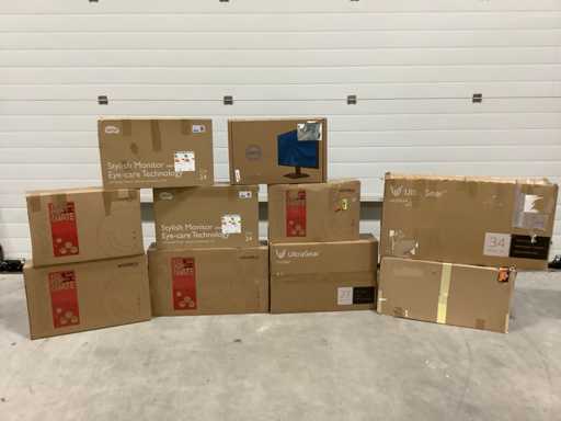 Pallet Monitoren - O.a Dell, Ultra gear en BENQ 10 Stuks