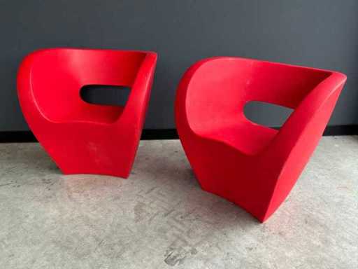 Moroso Little Kunstof tuinfauteuil (2x)