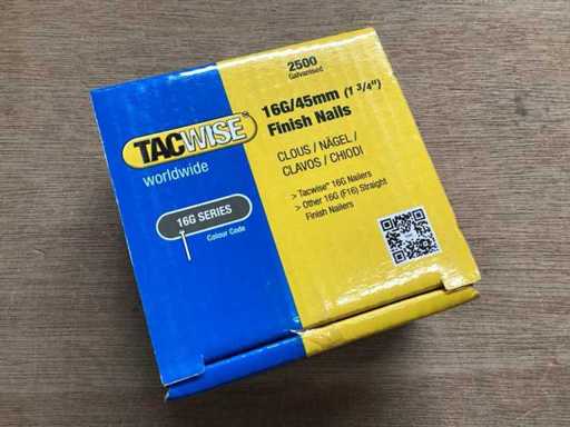 Tacwise 16G-Serie Klammern/Nägel für Tacker (44x)