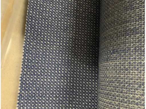 Moquette marine bleue Enzian durable Tisca Tweed 4516 - Revêtement nautique résistant aux intempéries