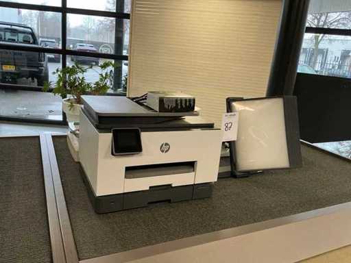 HP Officejet Pro 9020 Inkjet printer and office accessories
