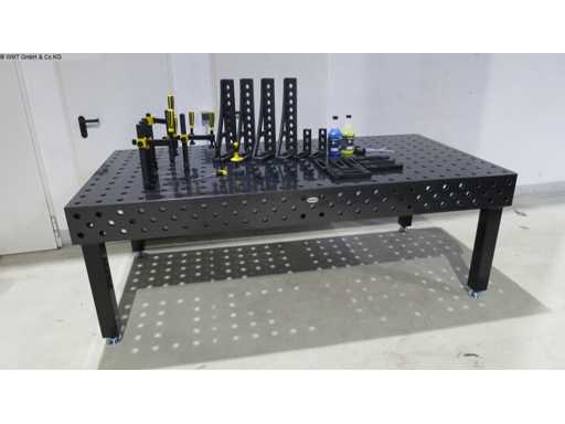 SIEGMUND 750 - 2.4 X 1.2 NITRIDATED Welding Table / Perforated Table