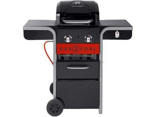 Char-Broil Gas2Coal 210 Hybrid Grill - 2 - Branders Gas & Kolen Zwart