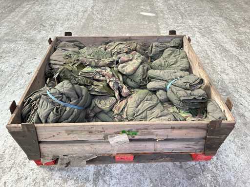 Batch of overshoes and mittens