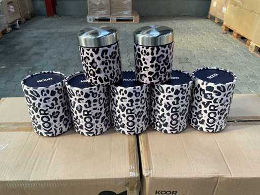 Partij Voorraadpot Thermo White Leopard 400ml (96x)