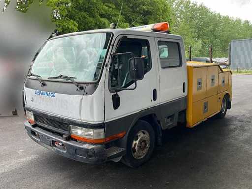 Carro traino Mitsubishi Canter Breakdown Wagon / Carro attrezzi 1998 - 7 posti - funzionante