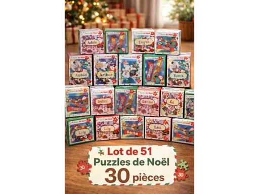 Set of 51 Christmas Puzzles