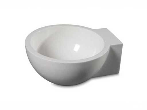 Luca sanitarium - okrągłe - LUVA1325 - Fontanna ścienna 27 x 24 cm