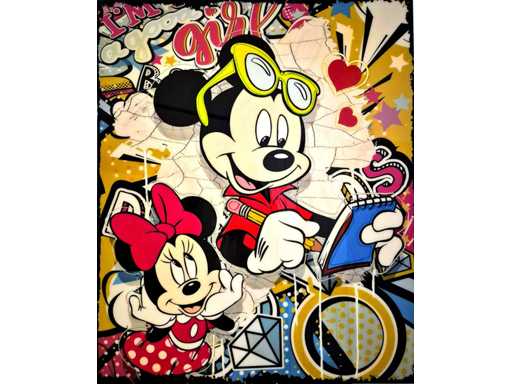 Acryl/epoxy op paneel Micha