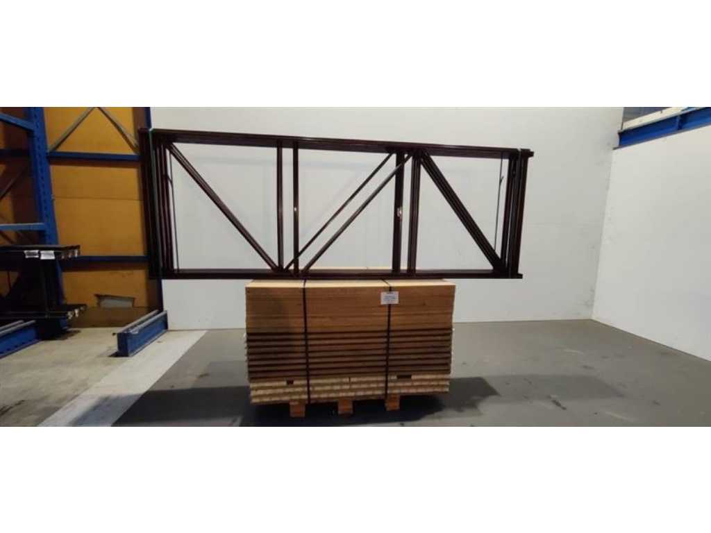 Long span rack Length 13000mm, Height 3490mm, Depth 1190mm, 3/4 levels, Second-hand 