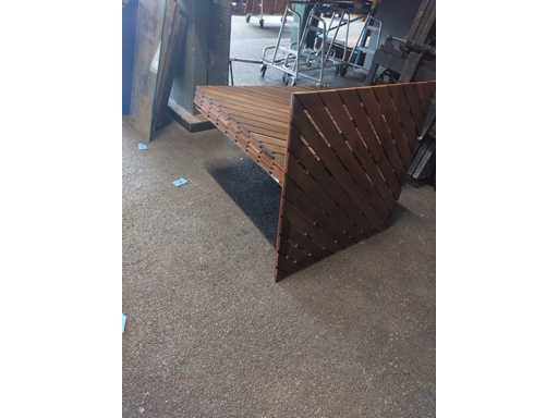 ElegantWood – Hartholz-Terrassenplatten 100x100 cm diagonal (6x)