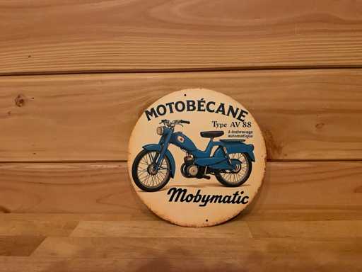 Metal advertising sign round 20cm