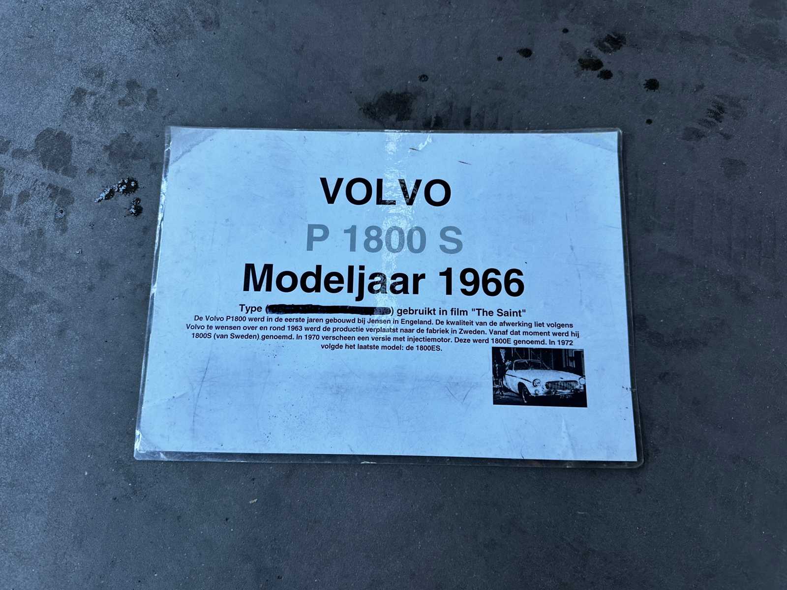 Volvo P 1800 (Origineel-NL) 1968, 53-17-BU