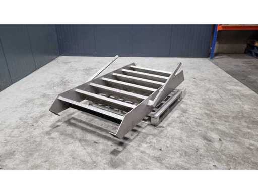 Stainless steel staircase