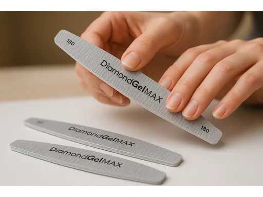 *NOI* Pile de unghii DiamondGelMAX, Granulație 180/240, Piente Profesionale (200 de unități)