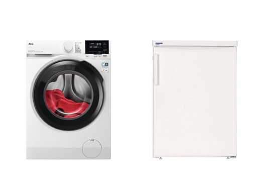 AEG LR7386U4 EcoLine 7000 series ProSteam UniversalDose - Waschmaschine / Liebherr TP 1720 - Tischkühlschrank