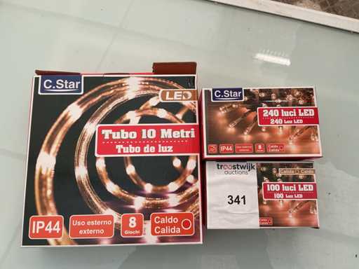 C.Star. IP20+IP44. Weihnachten LED-Beleuchtung. (3-fach)