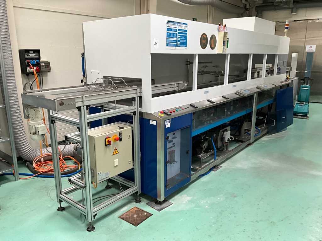 FISA Ultraschall GmbH CV 500/S + 2xRN30 CL Ultrasonic Cleaning Station with Cage Conveyor