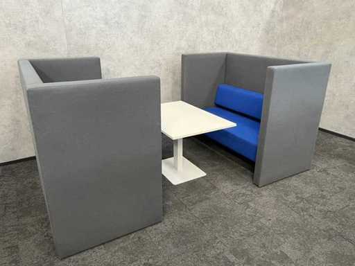 Stazione di lavoro da lounge acustico