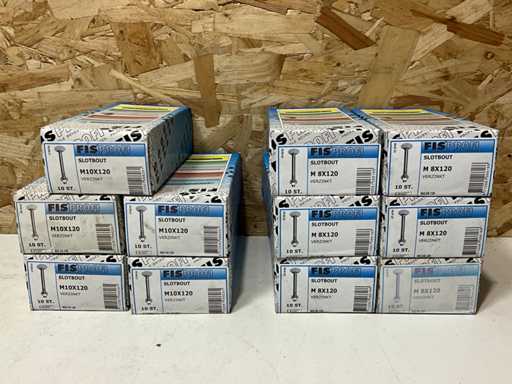 Șuruburi de cărucior FisProfi M8x120 și M10x120 (110x)