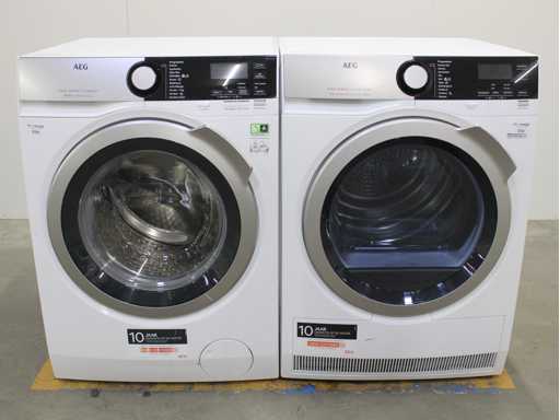 AEG 8000 Series | Lavamat Ã?KOMix Technology Wasmachine & AEG 8000 Series | Lavatherm AbsoluteCare System Wasdroger