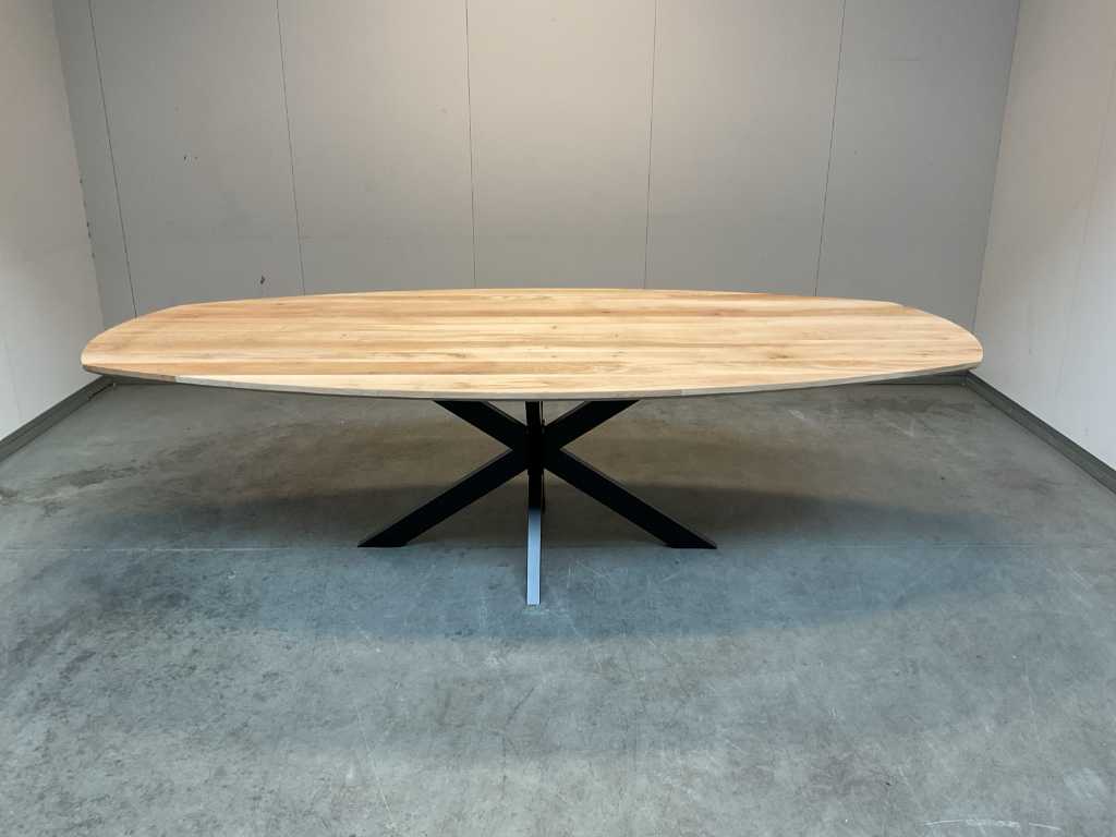 Table à manger ovale danoise 260 cm