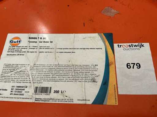 Golfo, Singolo G30 Olio/capacità 200 litri