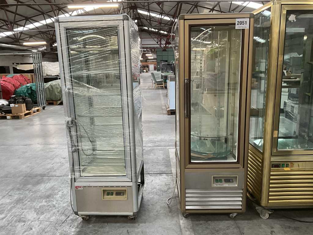 2x Mobile refrigerated display case TECFRIGO/BRAVO