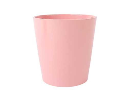 Pot Dallas Ceramics Ø13xH13cm różowy błyszczący (594x)