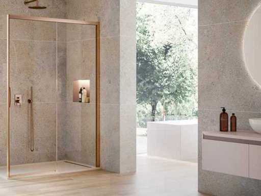 Sealskin natura 4000 brass pearl 170x200cm schuifdeur