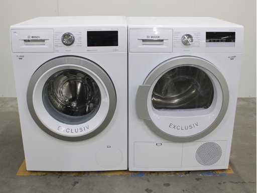 Bosch Serie|6 i-Dos EcoSilence Drive Exclusiv Wasmachine & Bosch Serie|4 Exclusiv Wasdroger