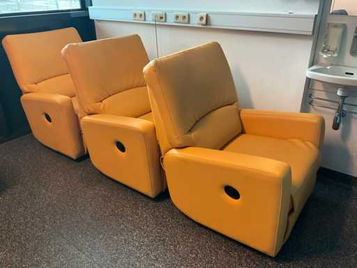 Kunstlederen relaxzetel (3x)