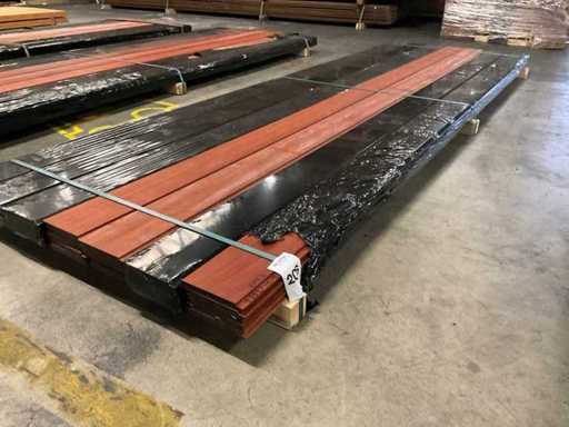 Padouk shelves 15x130 mm (35x)