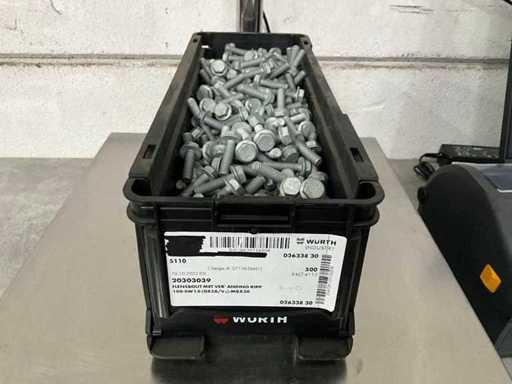 Würth 14.56 kg Flensbout met vertanding RIPP M8 x 30 in stapelbare bak