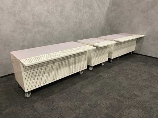 Bară mobilă în 3 piese - metal