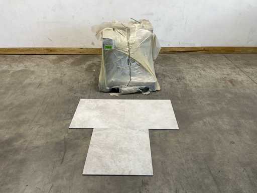 43.2m² Iris Ceramica - Wand- und Bodenfliesen - 60x60 cm - Silber