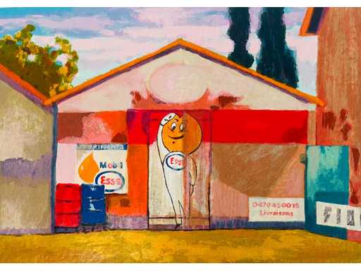 Willem Brauck - esso - kleurenzeefdruk