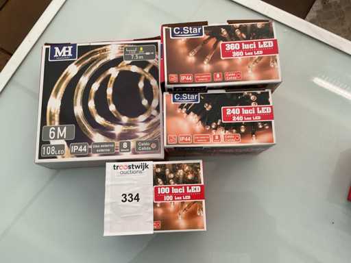 C.Star. IP20+IP44. Weihnachten LED-Beleuchtung. (4-fach)