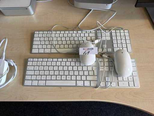 Clavier Apple avec souris (2x)