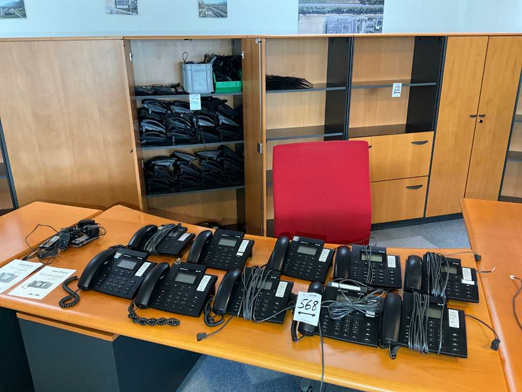 Large lot of office telephones