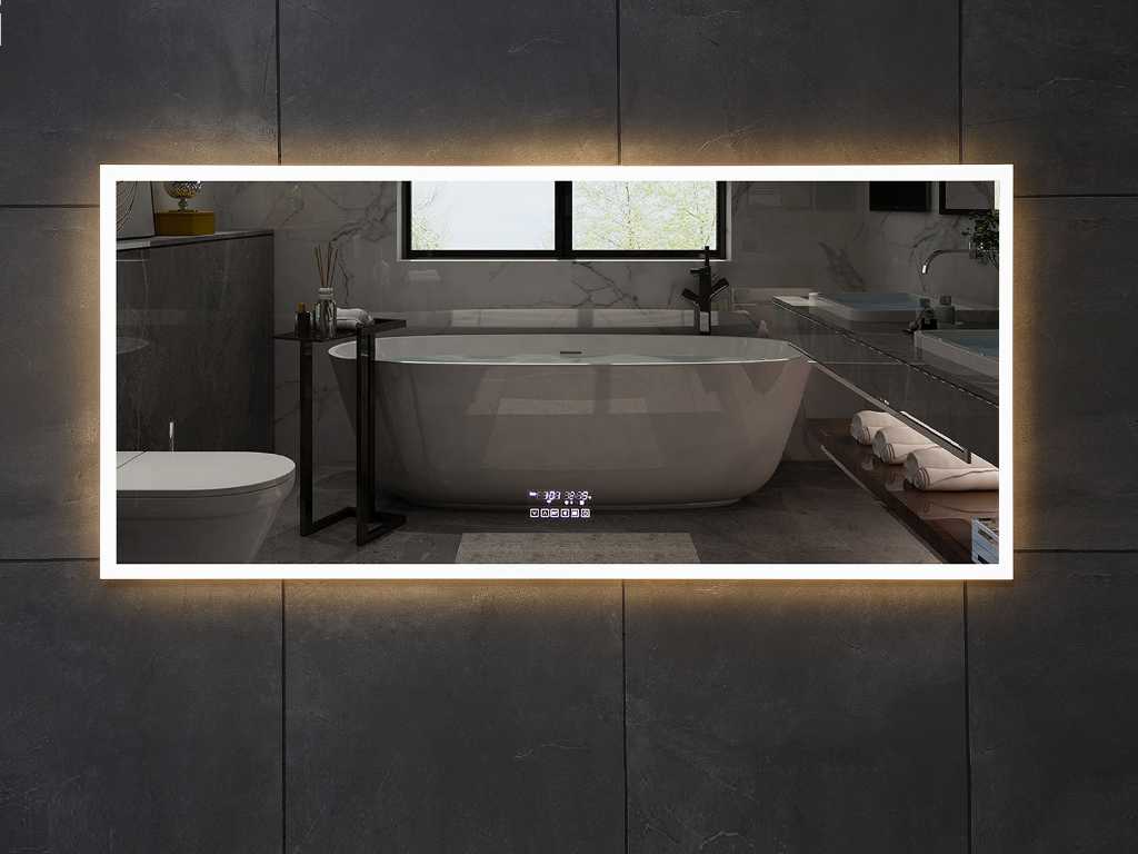 Luxury wellness 150cm led spiegel met verwarming/bluetooth