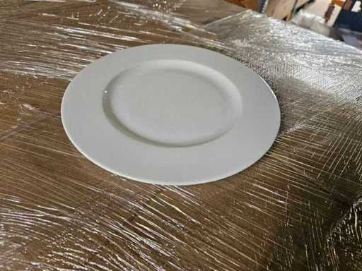 Karolina - Amelia - Plaque plate blanche 24 cm