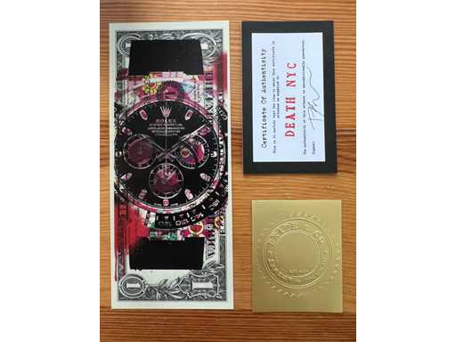 DEATH NYC: Murakami Rolex Daytona on US Dollar 5/100