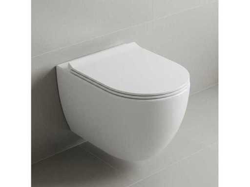 HANGING TOILET RIMM-OFF + SOFT-CLOSE - WHITE - Toilet