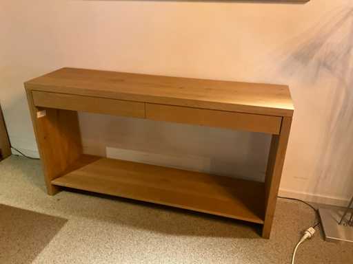 D?bowy stolik boczny